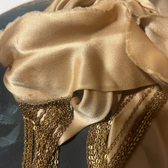 J Crew gold/silk necklace - Picture 4 of 9